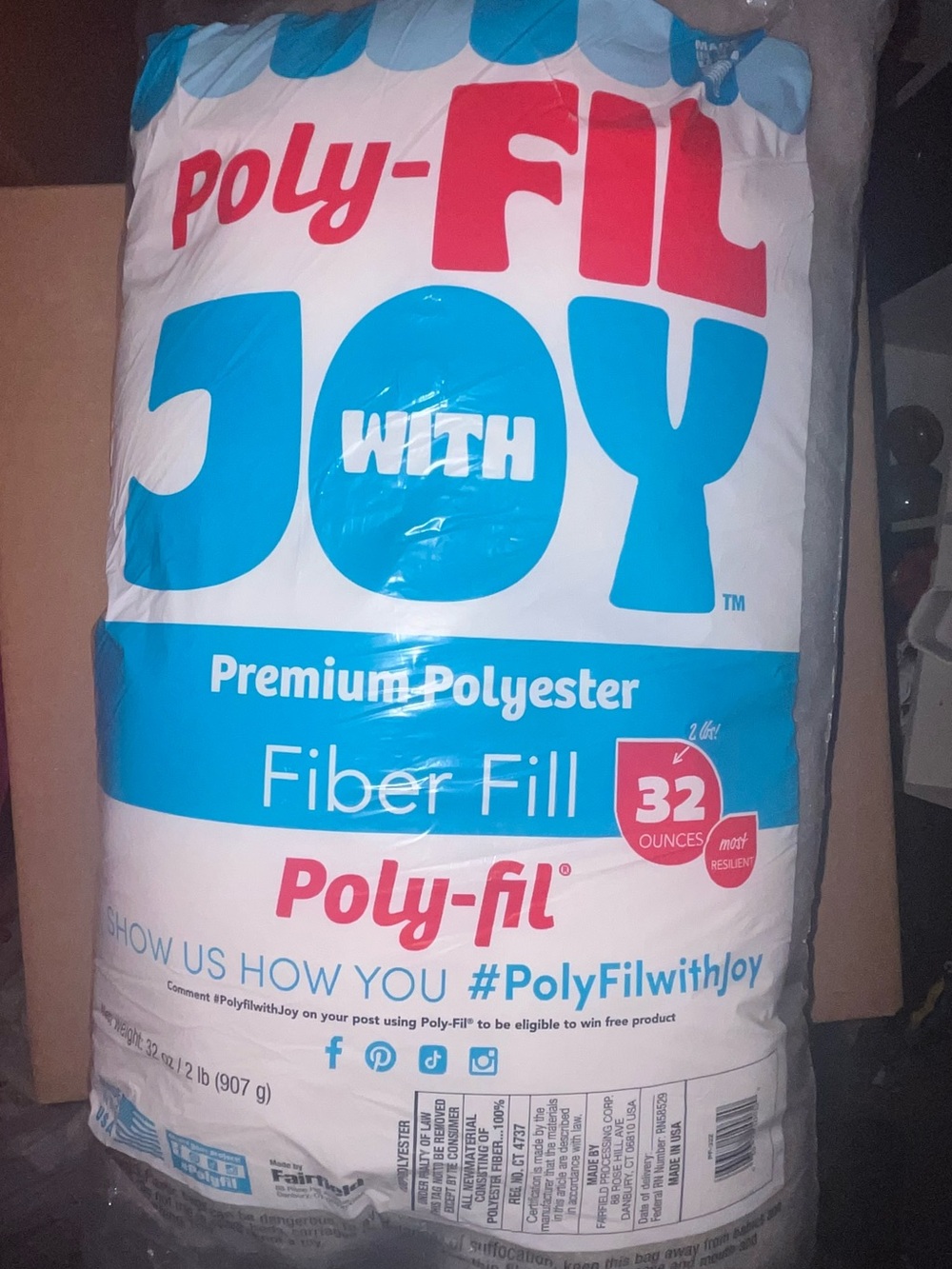 ✨Premium Polyester Fiber Fill - White